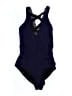 Just Fab Solid Blue One Piece Swimsuit Size S (estimated) - photo 1