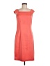 Metrostyle Solid Orange Casual Dress Size 8 - photo 1