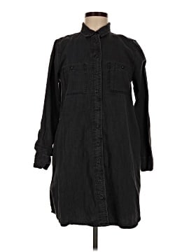 Madewell Black Denim Shirtdress (view 1)