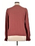 Shein 100% Polyester Polka Dots Burgundy Long Sleeve Blouse Size XL - photo 2