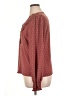 Shein 100% Polyester Polka Dots Burgundy Long Sleeve Blouse Size XL - photo 5