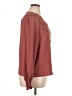 Shein 100% Polyester Polka Dots Burgundy Long Sleeve Blouse Size XL - photo 4