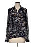 CAbi 100% Polyester Paisley Blue Long Sleeve Blouse Size M - photo 1
