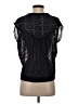 Rebecca Taylor Black Short Sleeve Top Size 4 - photo 2