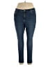 Woman Within Solid Blue Jeans Size 18 - photo 1