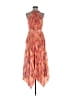 Theia Orange Pink Cocktail Dress Size 4 - photo 1