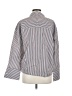 Veronica Beard Stripes Silver Long Sleeve Button-Down Shirt Size 6 - photo 2