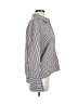 Veronica Beard Stripes Silver Long Sleeve Button-Down Shirt Size 6 - photo 4