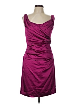 suzi chin for maggy boutique purple dress SUZI CHIN FOR MAGGY BOUTIQUE Strapless dress SATIN RUCHED purple mini sz 4