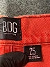 BDG 100% Cotton Red Jeans Size 25 waist - photo 7