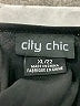 City Chic 100% Polyester Black Casual Dress Size 22 - photo 7