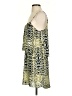 Parker 100% Polyester Print Green Casual Dress Size S - photo 5