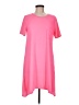 Jess Lea Solid Pink Casual Dress Size M - photo 1
