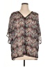 Weekend Suzanne Betro 100% Polyester Gray 3/4 Sleeve Blouse Size 1X - photo 1