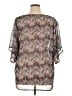 Weekend Suzanne Betro 100% Polyester Gray 3/4 Sleeve Blouse Size 1X - photo 2