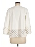 Travelers by Chico's 100% Polyester Polka Dots Ivory Jacket Size Med (1) - photo 2