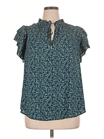 Anne Klein Short Sleeve Blouse (view 1)