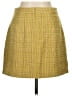 Molly Bracken 100% Polyester Tweed Yellow Casual Skirt Size M - photo 2