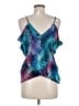 Charlotte Russe 100% Polyester Teal Sleeveless Blouse Size M - photo 2