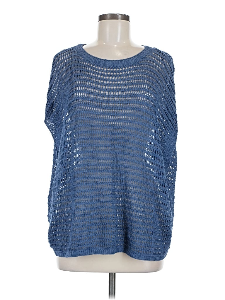 Pre-owned Max Studio Poncho In Blue