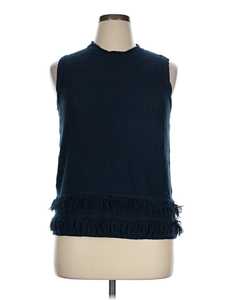 Pre-owned Wonderly Sleeveless Blouse In Blue