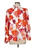 Unbranded Floral Orange Long Sleeve Blouse Size M - photo 1