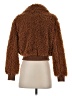 Olivaceous Brown Faux Fur Jacket Size S - photo 2
