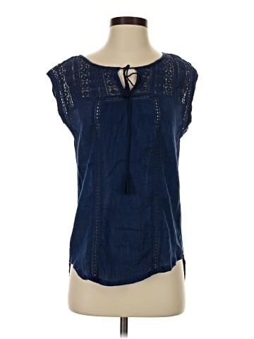 Lucky Brand Short Sleeve Blouse (view 1)