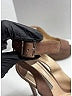 Prada Tan Pink Suede Peep Toe Platform Pumps Size EU 39 - photo 3