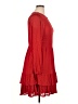 Torrid 100% Polyester Solid Red Casual Dress Size 1X Plus (1) - photo 4