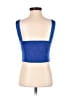 Bershka 100% Polyester Blue Tank Top Size S - photo 2