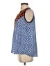 THML 100% Polyester Blue Sleeveless Blouse Size M - photo 5