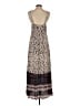 Target 100% Rayon Paisley Ivory Tan Casual Dress Size M (estimated) - photo 2