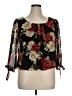 Sara Michelle 100% Polyester Black 3/4 Sleeve Blouse Size XL - photo 1