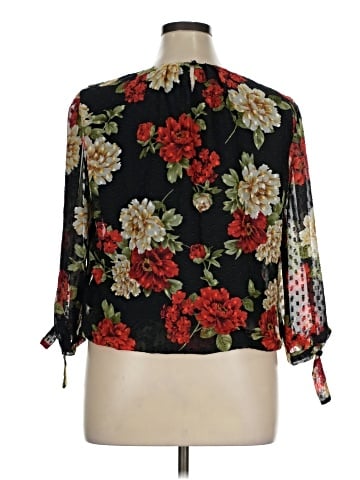 Sara Michelle 3/4 Sleeve Blouse (view 2)
