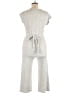 Caution to the Wind Chevron-herringbone Silver Jumpsuit Size L - photo 2