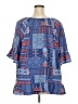 Absolutely Famous Blue Short Sleeve Blouse Size 3X - photo 2