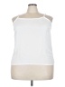 Roaman's 100% Polyester White Sleeveless Top Size 22W - photo 1
