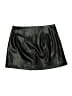 Express 100% Polyester Solid Black Faux Leather Skirt Size 6 - photo 2