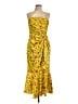 Cinq à Sept 100% Polyester Yellow Cocktail Dress Size 10 - photo 1