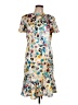 St. John Print Silver Casual Dress Size 10 - photo 1