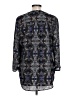 Faded Glory 100% Polyester Paisley Black 3/4 Sleeve Blouse Size 12 - 14 - photo 2