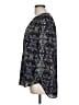 Faded Glory 100% Polyester Paisley Black 3/4 Sleeve Blouse Size 12 - 14 - photo 5