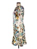 St. John Print Silver Casual Dress Size 10 - photo 5