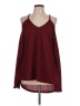 YOINS 100% Polyester Burgundy Sleeveless Blouse Size L - photo 1