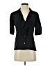 Michael Kors Collection 100% Silk Black Short Sleeve Silk Top Size 4 - photo 1