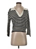 Ellen Tracy Stripes Silver Cardigan Size XS - photo 1