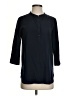 Uniqlo Black 3/4 Sleeve Button-Down Shirt Size S - photo 1