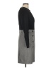 DKNY Houndstooth Gray Casual Dress Size 6 - photo 4