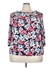 Travelsmith Floral Pink 3/4 Sleeve Blouse Size 3X - photo 1